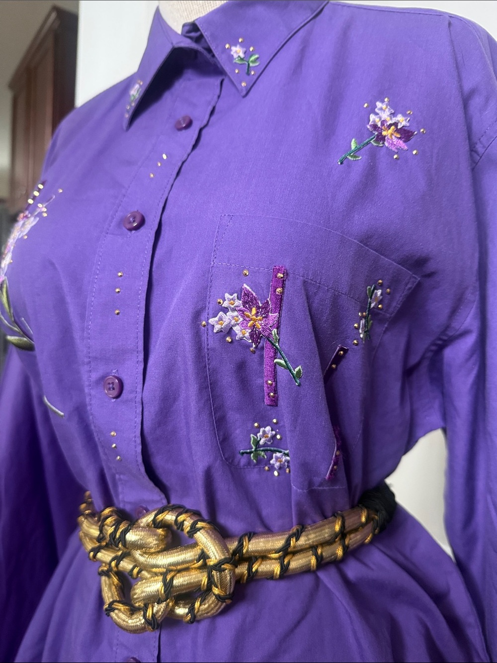 Vintage Las Olas Button Ip Shirt Sz L